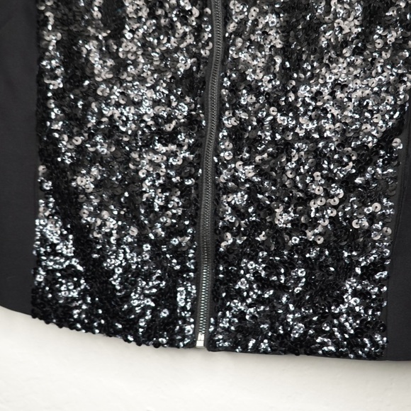 Magaschoni New York Black Sequin Silk Jacket – Size 2 - Picture 6 of 15